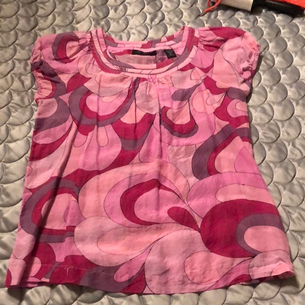 Context sheer purple top 2 petite